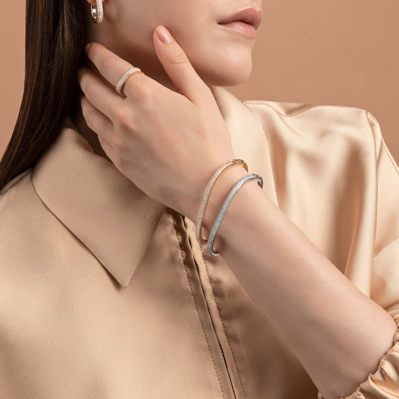 Bracciale rigido Noblesse Oblige con diamanti