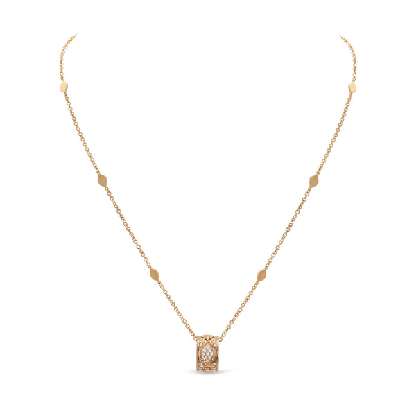 Pendente Mikou con pavé di diamanti