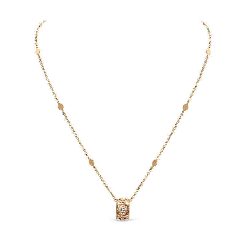 Pendente Mikou con pavé di diamanti