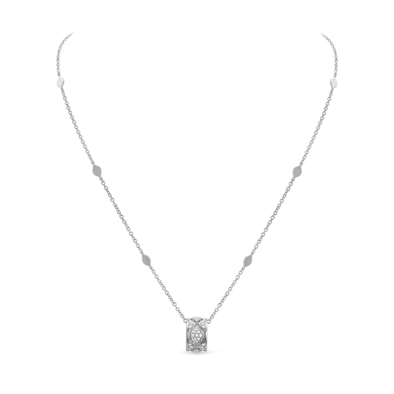 Pendente Mikou con pavé di diamanti