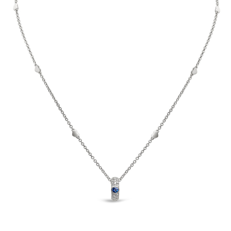 Noblesse Oblige pendant with sapphire and diamonds