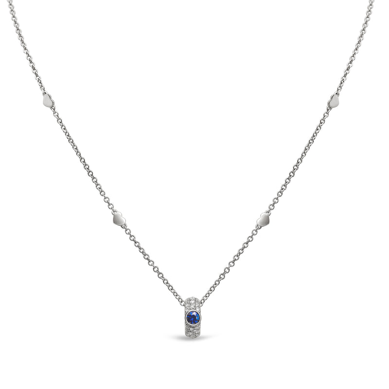 Noblesse Oblige pendant with sapphire and diamonds