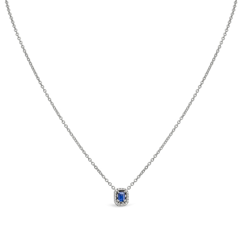 Madame pendant with sapphire and diamonds