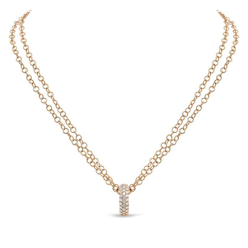 Noblesse Oblige necklace with diamonds