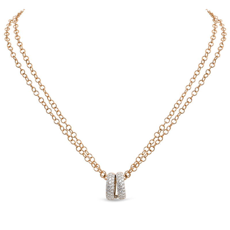 Noblesse Oblige necklace with diamonds