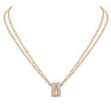 Noblesse Oblige necklace with diamonds