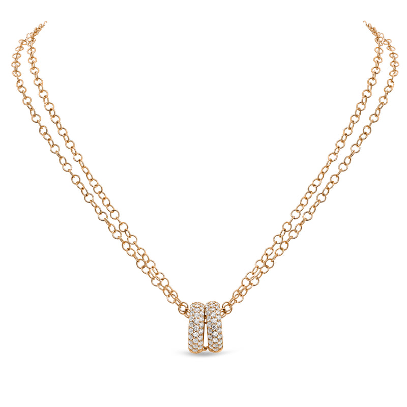 Noblesse Oblige necklace with diamonds