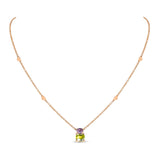Back to Origin pendant with amethyst and peridot