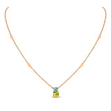 Back to Origin pendant with blue topaz and peridot