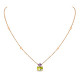 Back to Origin pendant with amethyst and peridot