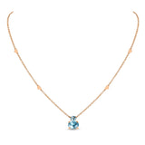 Pendente Back to Origin con topazio azzurro