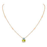Back to Origin pendant with blue topaz and peridot