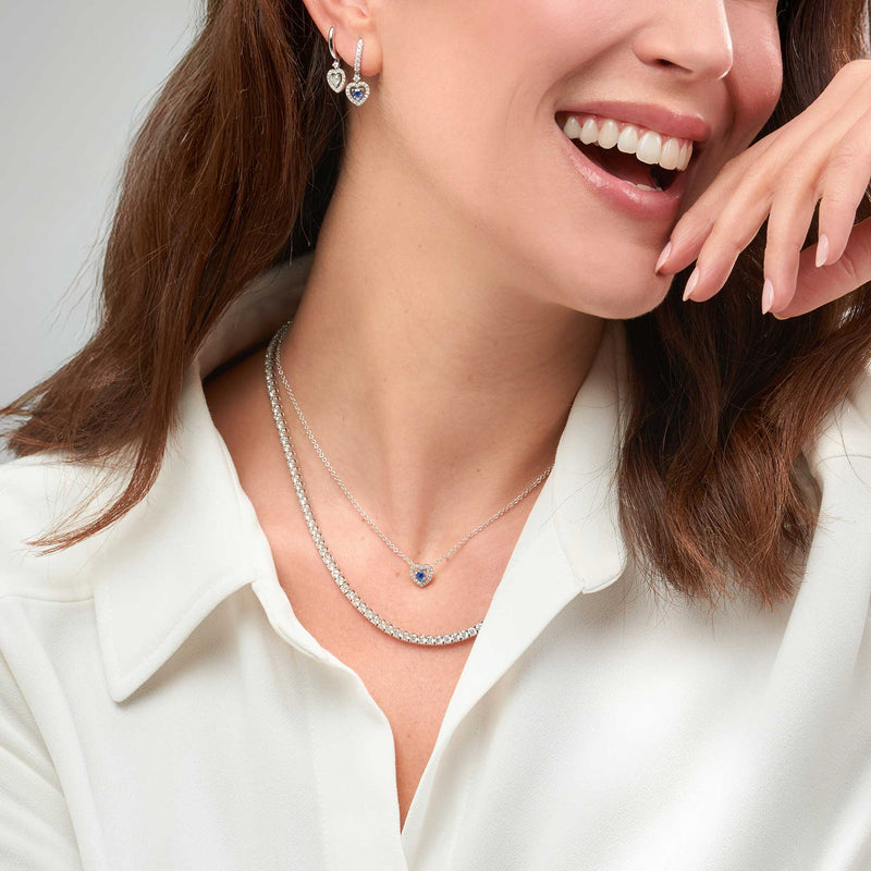 Madame necklace with diamonds