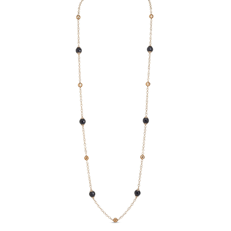 Boutique Portofino necklace with onyx and diamonds