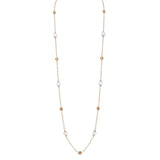 Boutique Portofino necklace with white opal and diamonds