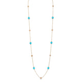 Boutique Portofino necklace with turquoise and diamonds