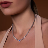 Boutique Icon necklace with sapphire and diamonds