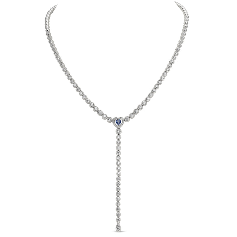 Boutique Icon necklace with sapphire and diamonds