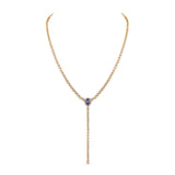 Boutique Paris necklace with tanzanite and diamonds