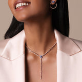 Boutique Paris necklace with tanzanite and diamonds