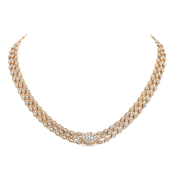 Mikoulette necklace with diamonds