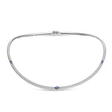 Maureen Medine necklace with sapphires and diamonds