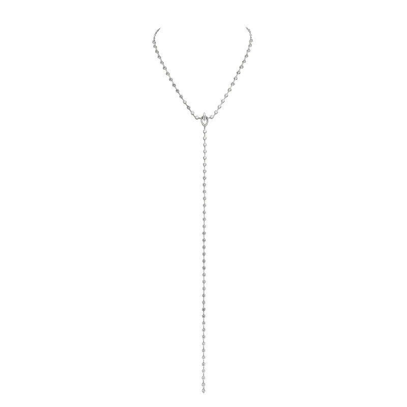 Maureen The Original necklace with marquise shaped diamond