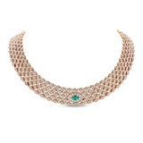 Collana Mikoulette con smeraldo e diamanti