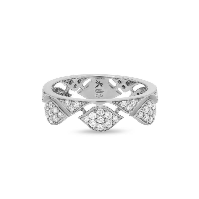 Mikou ring with diamonds