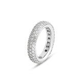 Nobless Oblige ring with diamond pavé