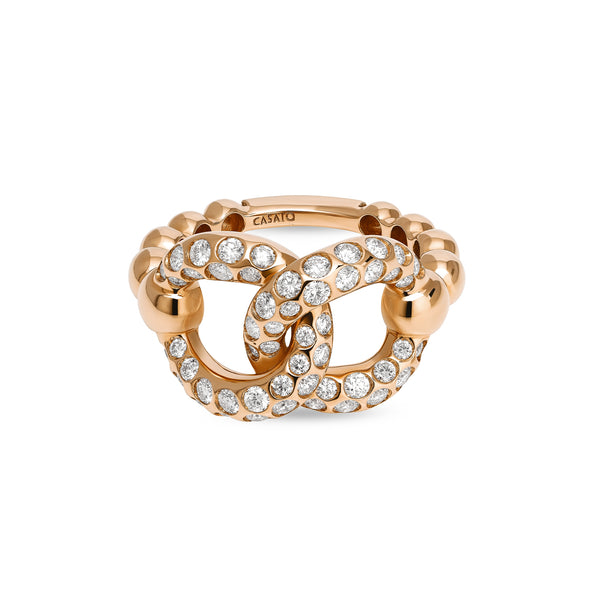 Boutique Icon ring with diamonds