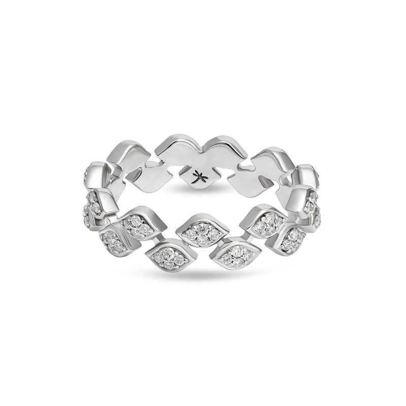 Mikoulette ring with diamonds