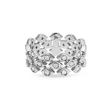 Mikoulette ring with diamonds