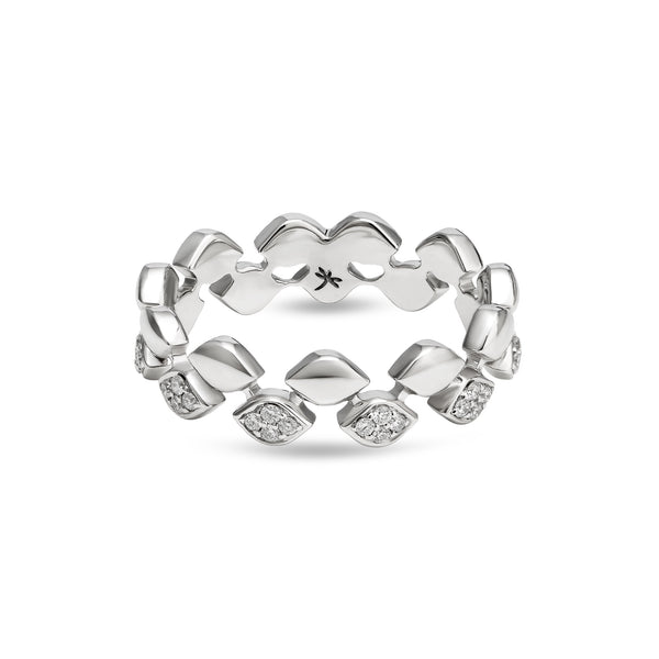 Mikoulette ring with diamonds