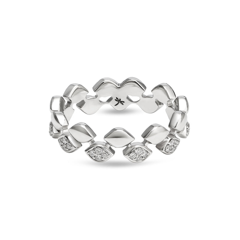 Mikoulette ring with diamonds