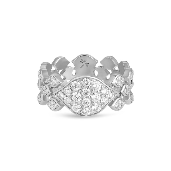 Mikoulette ring with diamonds