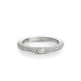 Nobless Oblige ring with diamond pavé