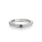 Nobless Oblige ring with sapphire and diamond pavé