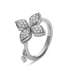 Mikou ring with pavé diamonds