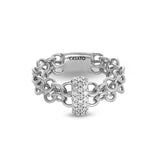 Back to Love ring with diamonds