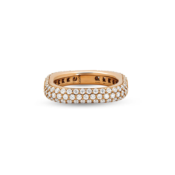Anello Noblesse Oblige con pavé di diamanti