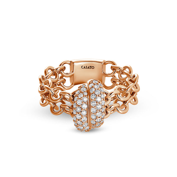 Back to Love ring with diamonds