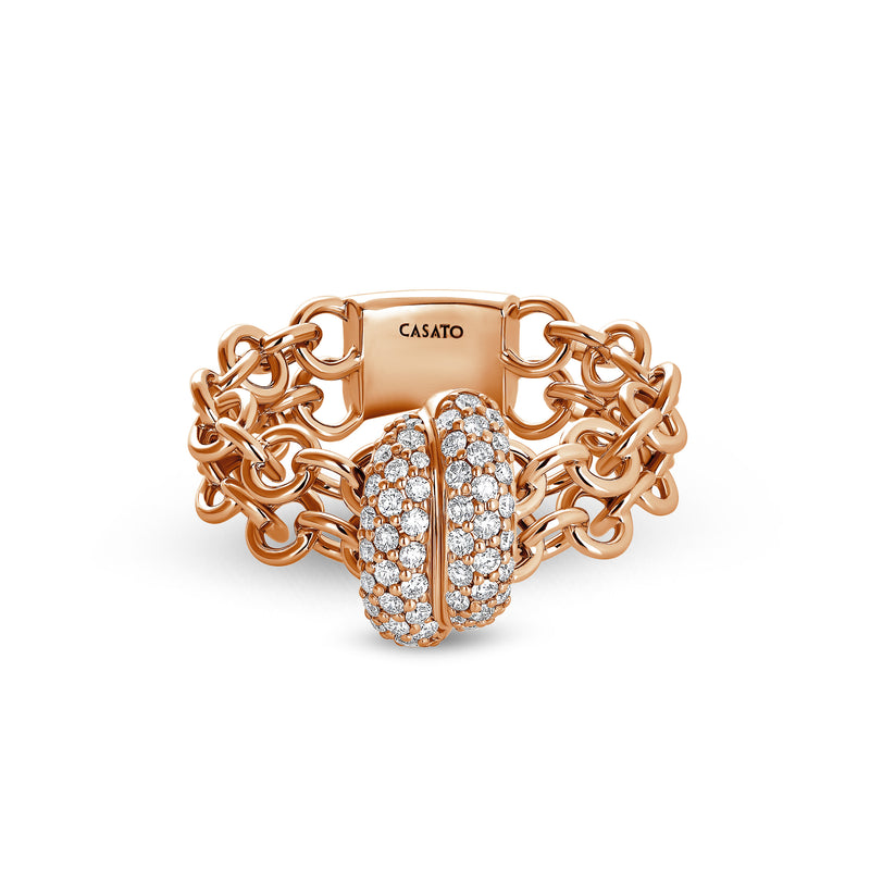 Back to Love ring with diamonds