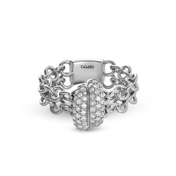 Back to Love ring with diamonds