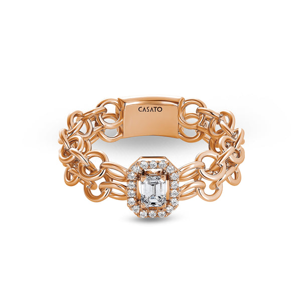 Back to Love ring with diamonds