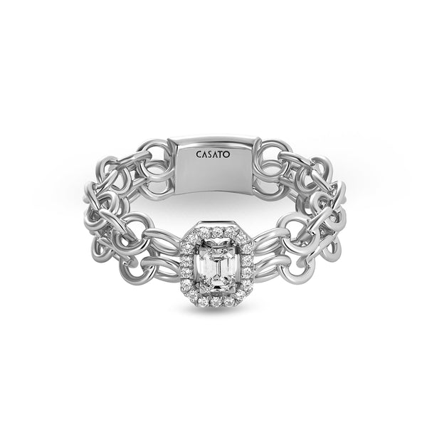 Back to Love ring with diamonds