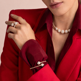 Boutique Portofino ring with white pavé diamonds