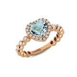 Boutique Paris ring with aquamarine and diamonds