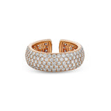 Madame ring with pavé diamonds