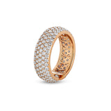 Madame ring with pavé diamonds